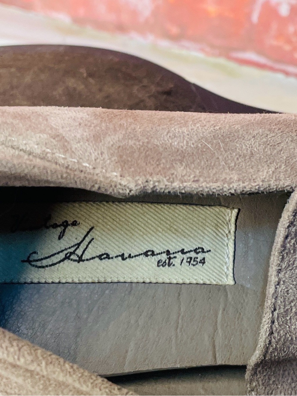 Vintage Havana Slip on Taupe Horsebit Convertible Loafer Mules - Picture 8 of 11
